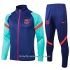 Chaqueta De Entrenamiento Trajes FC Barcelona 2021/22 Verde Azul - Hombre